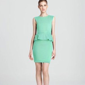 Alice + Olivia "Victoria" Peplum Mint Dress